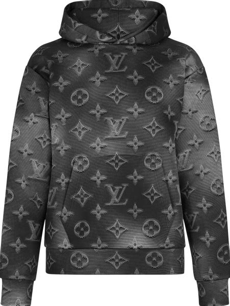 louis vuitton hoodie black|louis vuitton black sweater.